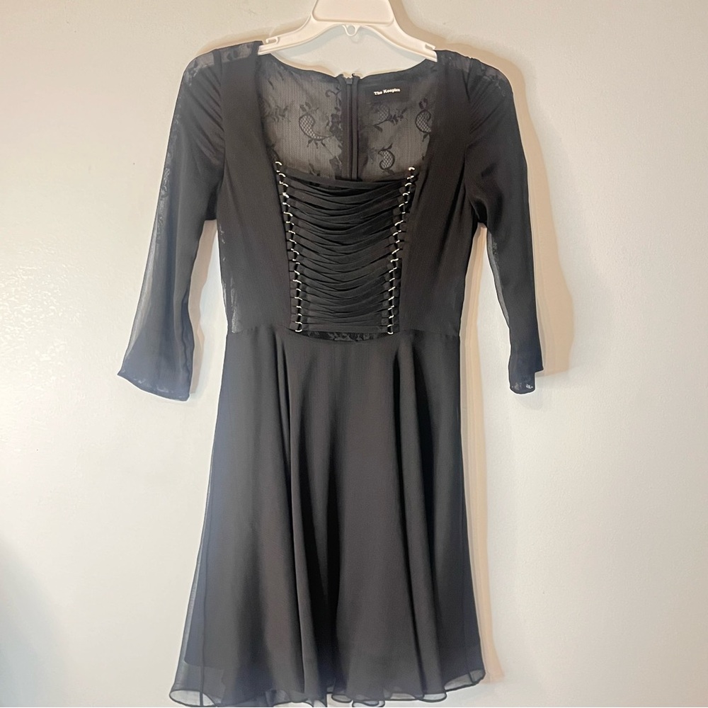 The Kooples Paris Lace Corset Top Chiffon Dress Size Small